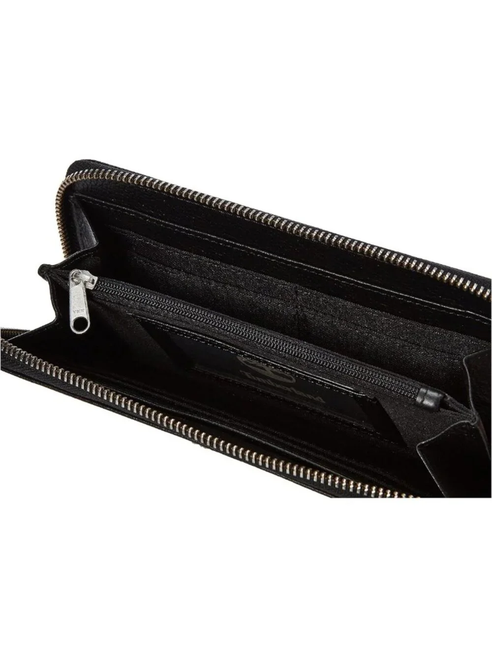 Stylish Women's Leather RFID Zip Around Wallet Clutch with Wristlet Strap